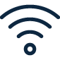A wi-fi signal icon