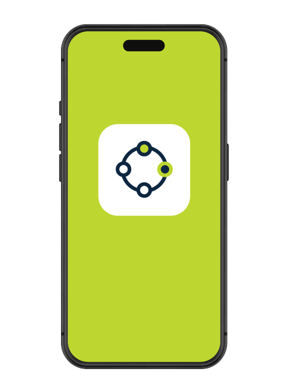 A smartphone displaying the iKnowMed app on its screen.